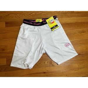 RARE Discontinued Louisville Slugger Performance White Sliding Shorts XL NWT